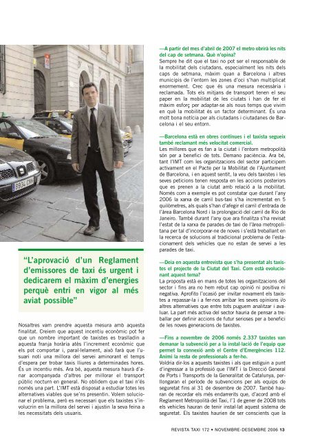 revista taxi núm. 172 - Institut Metropolità del Taxi