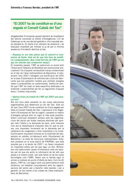 revista taxi núm. 172 - Institut Metropolità del Taxi