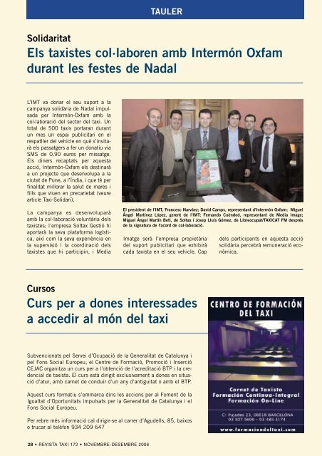 revista taxi núm. 172 - Institut Metropolità del Taxi