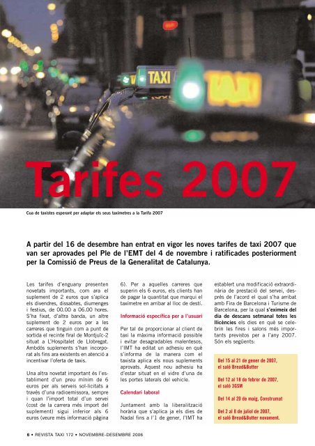 revista taxi núm. 172 - Institut Metropolità del Taxi