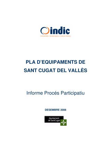 pla d'equipaments de sant cugat del vallès - Consensus