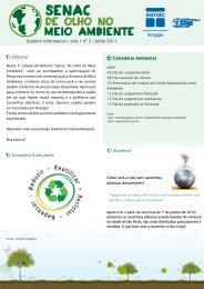 Boletim Socioambiental Julho 2011 - Senac