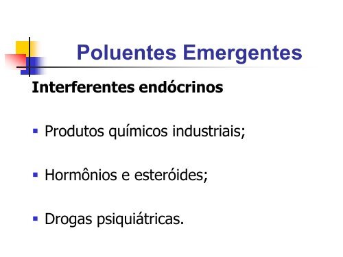 Poluentes Emergentes - USP