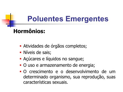 Poluentes Emergentes - USP