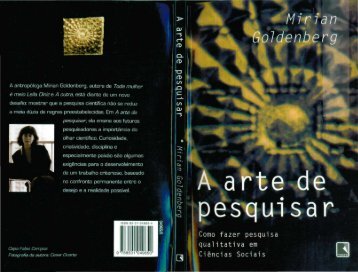 A Arte de Pesquisar – Mirian Goldenberg - Universidade Federal de ...