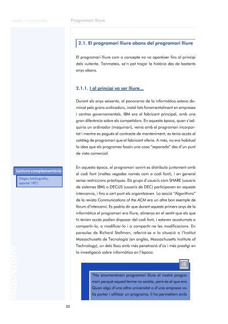 Introducció al programari lliure - Universitat Oberta de Catalunya