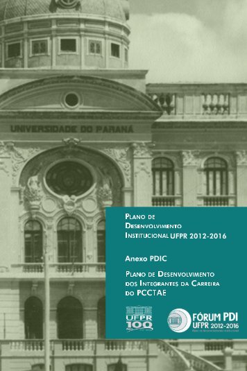 Anexo ao PDI: PDIC do PCCTAE - Proplan - Universidade Federal ...