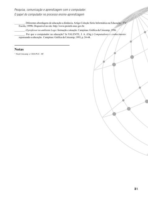 Tecnologia, currículo e projetos - Ministério da Educação