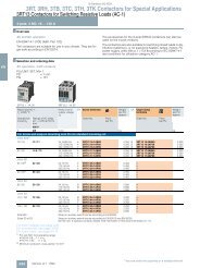 3RT, 3RH, 3TB, 3TC, 3TH, 3TK Contactors for Special Applications