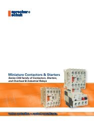 Miniature Contactors & Starters - Sprecher + Schuh