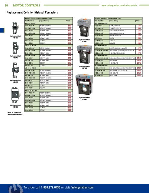 Motor Controls - FactoryMation