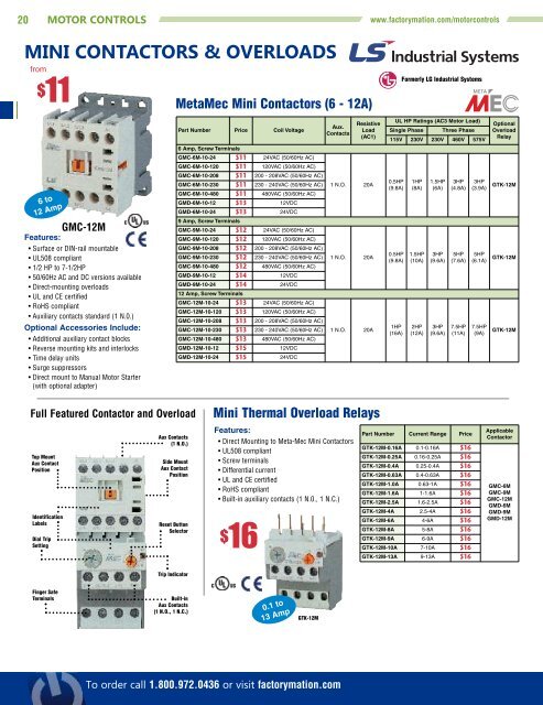 Motor Controls - FactoryMation