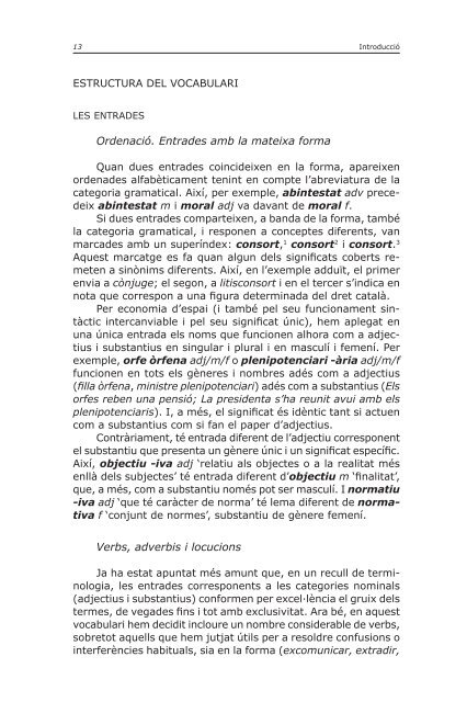 Vocabulari de dret - Dipòsit Digital de la UB - Universitat de Barcelona