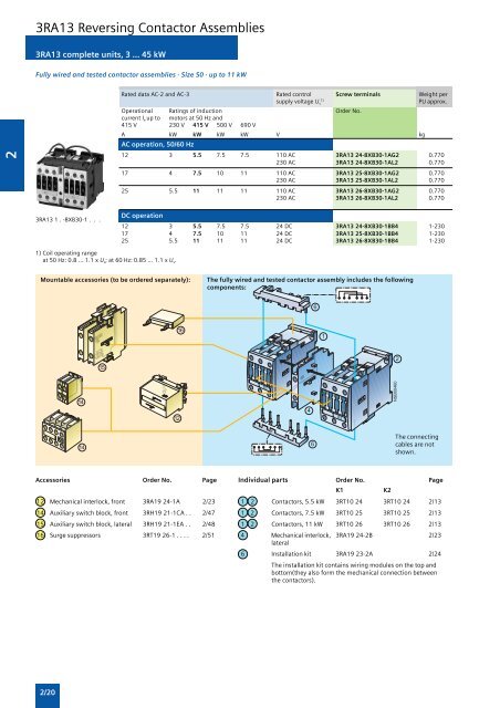 Low Voltage Controls & Distribution - Siemens Answers - Siemens ...