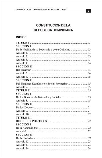 Constitución de la República Dominicana