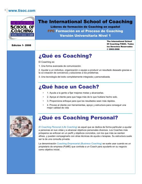 ¿Qué es Coaching? ¿Qué hace un Coach? ¿Qué es Coaching ...