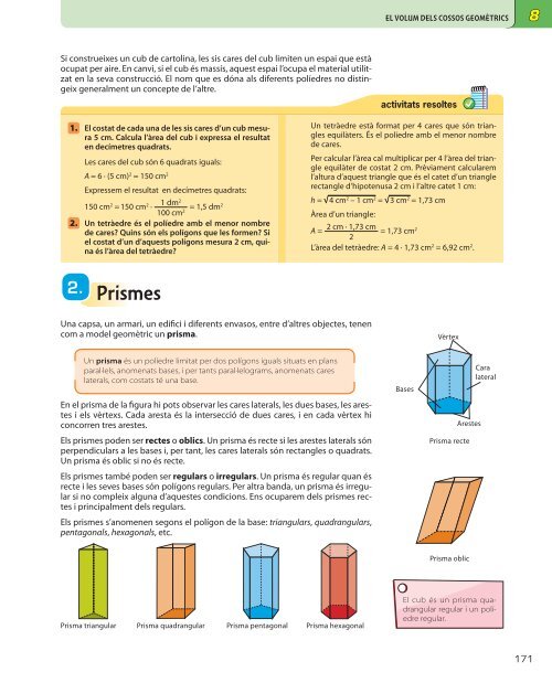 El volum dels cossos geomètrics - McGraw-Hill