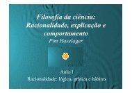 Filosofia da ciência: Racionalidade, explicação e comportamento