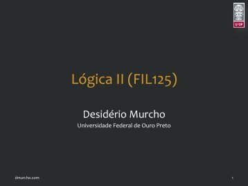 Lógica I - Desidério Murcho