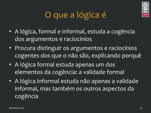 Lógica I - Desidério Murcho
