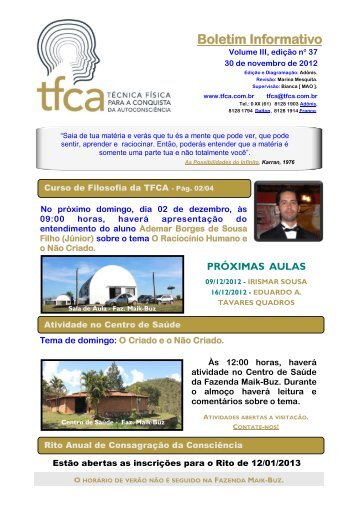 postado em 30/11/2012 - TFCA