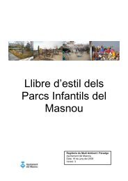 Llibre d'estil dels Parcs Infantils del Masnou - Ajuntament del Masnou