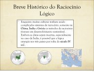 Breve Histórico do Raciocínio Lógico - Wilson da Silva