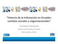 “Historia de la tributación en Ecuador: cambios sociales y ...