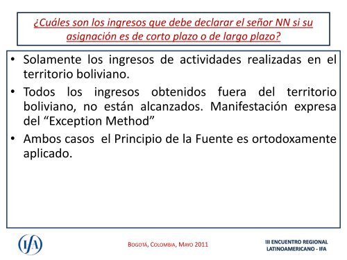 TRIBUTACIÓN DE EXPATRIADOS EN CHILE Caso ... - IFA Costa Rica