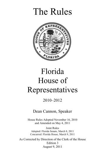 Version A final setup - Florida House of Representatives