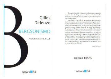 Deleuze, Gilles – Bergsonismo - Monoskop