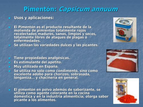 ESPECIAS Y CONDIMENTOS - OCW UPM