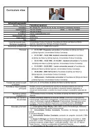 Curriculum vitae Europass - coastal-biodiv.ro