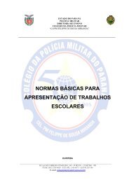 Normas para trabalho Escolares - Colégio da Polícia Militar do Paraná