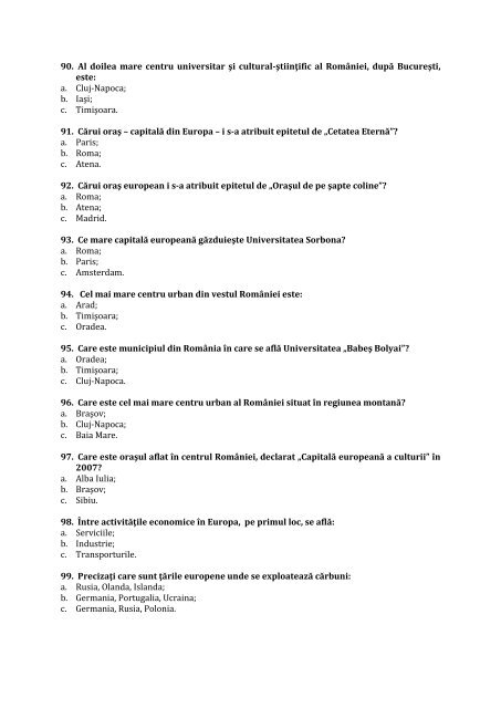 admiterea la facultatea de geografie a universităţii din bucureşti