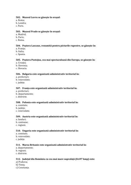 admiterea la facultatea de geografie a universităţii din bucureşti