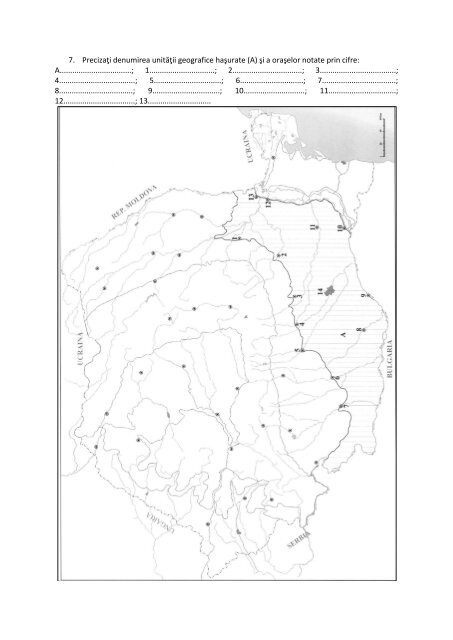 admiterea la facultatea de geografie a universităţii din bucureşti