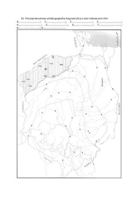 admiterea la facultatea de geografie a universităţii din bucureşti