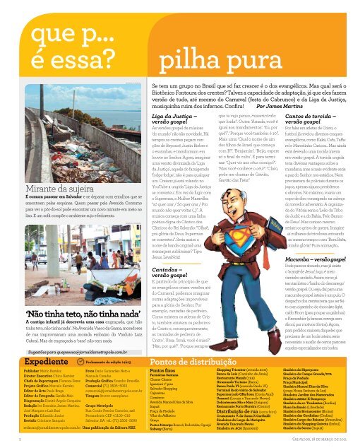 serve pra quê? - Jornal da Metrópole