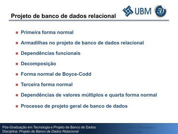 Projeto de banco de dados relacional