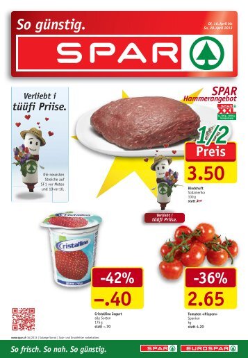 SPAR Schweiz - Flugblatt KW16 2013