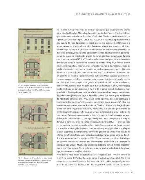 Os Projectos do Arquitecto Joaquim de Oliveira para - Instituto de ...