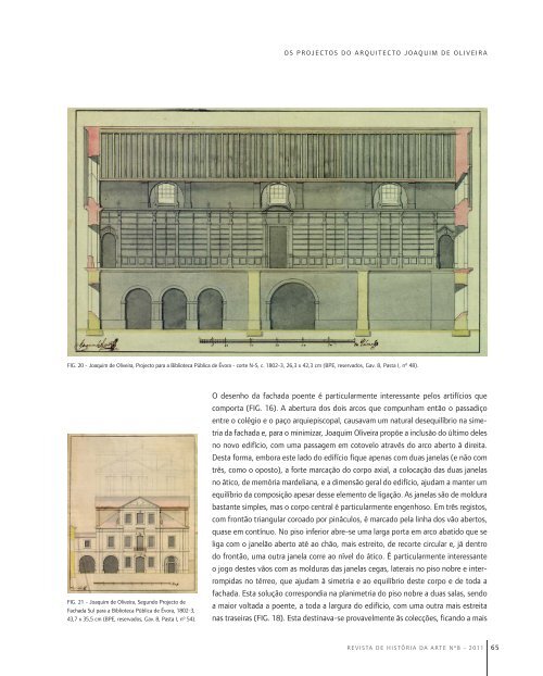 Os Projectos do Arquitecto Joaquim de Oliveira para - Instituto de ...