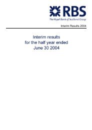 Interim Results 2004 in PDF - Investors - RBS.com