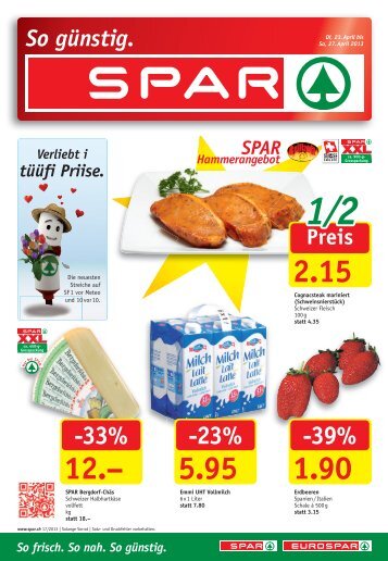 SPAR Schweiz - Flugblatt KW17 2013