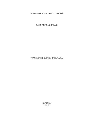 FABIO ARTIGAS GRILLO.pdf - Universidade Federal do Paraná