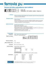 FERROVIA PU - Peintures GAUTHIER