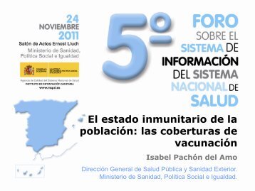 Isabel Pachón del Amo - Ministerio de Sanidad y Política Social