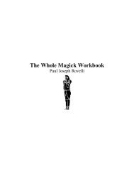 The Whole Magick Workbook - Astron Argon