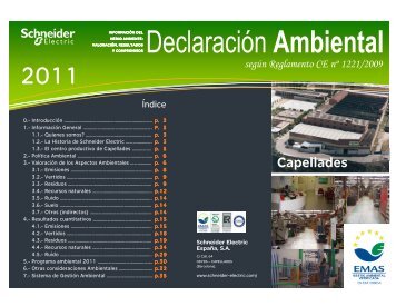 00 Declaración Ambiental 11 - Capellades - ver ... - Schneider Electric